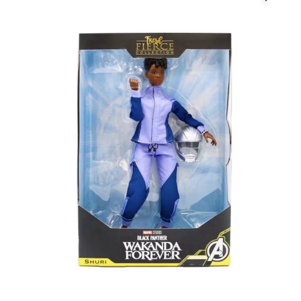 Marvel Black Panther Wakanda Forever Shuri Doll 13” Authentic Hairstyle NEW